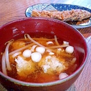 子供もパックパク！鰯団子の味噌汁